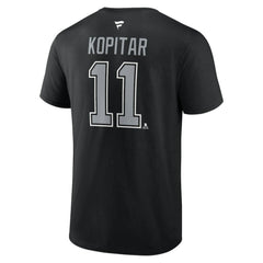 Anze Kopitar Los Angeles Kings Fanatics Authentic Stack Name & Number T-Shirt - Black T-shirts