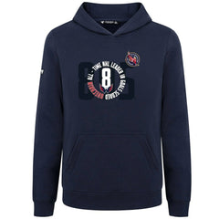 Alexander Ovechkin Washington Capitals Levelwear Youth NHL All-Time Leading Goal Scorer Milestone Name & Number Podium Pullover Hoodie - Navy Hoodies