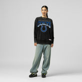 Indianapolis Colts Women's Delineate Mineral Wash Crewneck Sweatshirt - Black online