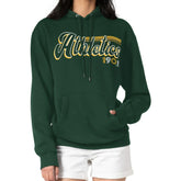 Athletics Starter Women's Groovy Script Team Fleece Pullover Hoodie Green