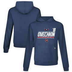 Alexander Ovechkin Washington Capitals Levelwear NHL All-Time Leading Goal Scorer Milestone Name & Number Relay Pullover Hoodie - Navy Hoodies