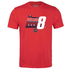 Alexander Ovechkin Washington Capitals Levelwear Youth NHL All-Time Leading Goal Scorer Milestone Stripes Name & Number Little Richmond T-Shirt - Red T-shirts