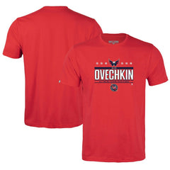 Alexander Ovechkin Washington Capitals Levelwear Youth NHL All-Time Leading Goal Scorer Milestone Stars Name & Number Little Richmond T-Shirt - Red T-shirts