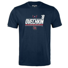 Alexander Ovechkin Washington Capitals Levelwear Youth NHL All-Time Leading Goal Scorer Milestone Name & Number Little Richmond T-Shirt - Navy T-shirts