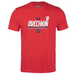 Alexander Ovechkin Washington Capitals Levelwear Youth NHL All-Time Leading Goal Scorer Milestone Name & Number Little Richmond T-Shirt - Red T-shirts