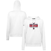 Alexander Ovechkin Washington Capitals Levelwear Women's NHL All-Time Leading Goal Scorer Milestone Stripes Name & Number Adorn Pullover Hoodie - White Hoodies