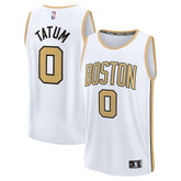 Jayson Tatum Boston Celtics 2025/26 City Edition Fast Break Jersey - White sale