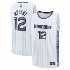 Ja Morant Memphis Grizzlies Youth 2025/26 City Edition Fast Break Jersey - White discount
