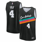 De'Aaron Fox San Antonio Spurs Youth 2025/26 City Edition Fast Break Jersey - Black shop