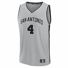 De'Aaron Fox San Antonio Spurs Fast Break Jersey - Statement Edition - Silver on sale