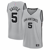 Stephon Castle San Antonio Spurs Youth Fast Break Jersey - Statement Edition - Silver outlet