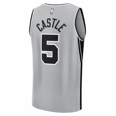 Stephon Castle San Antonio Spurs Youth Fast Break Jersey - Statement Edition - Silver outlet