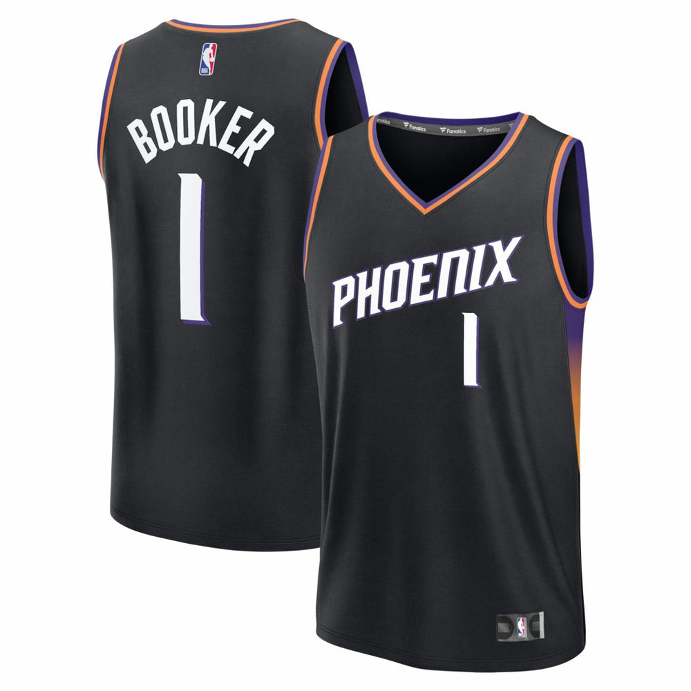 Devin Booker Phoenix Suns Youth Fast Break Jersey - Statement Edition - Black sale