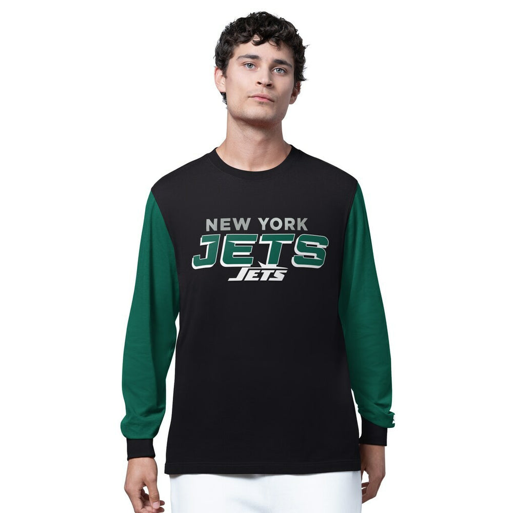 New York Jets Starter Thursday Night Gridiron Long Sleeve T-Shirt- Black cheap