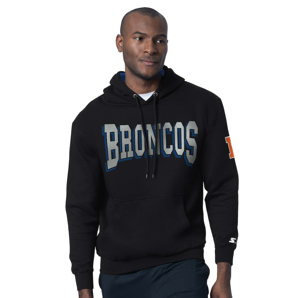 Denver Broncos Starter Thursday Night Gridiron Hoodie with Vintage Logo - Black online