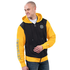 Pittsburgh Steelers Starter Thursday Night Gridiron Full-Zip Hoodie - Black/Gold discount