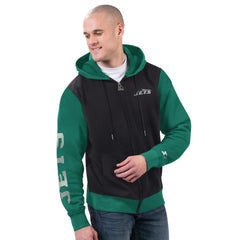 New York Jets Starter Thursday Night Gridiron Full-Zip Hoodie - Black/Green cheap