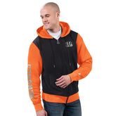 Cincinnati Bengals Starter Thursday Night Gridiron Full-Zip Hoodie - Black/Orange cheap
