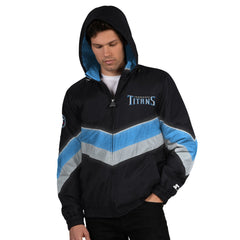 Tennessee Titans Starter Thursday Night Gridiron Full-Zip Jacket - Black/Light Blue discount