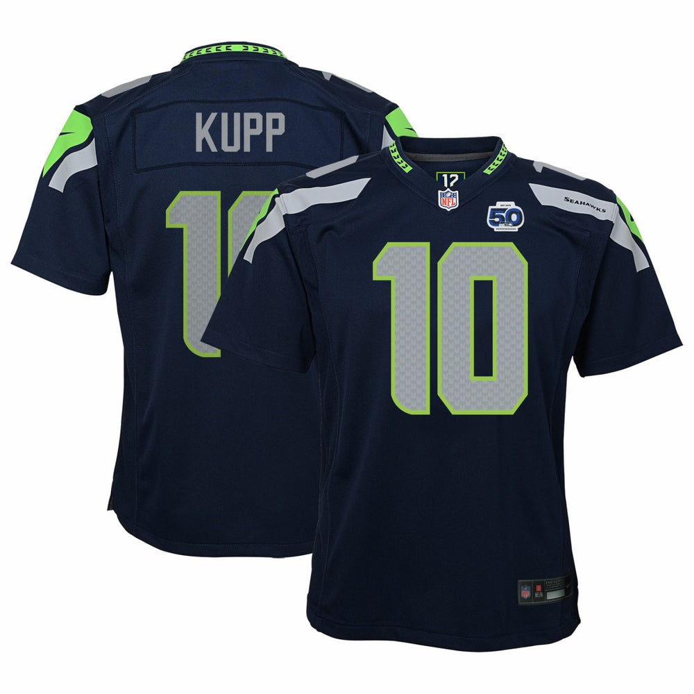 Cooper Kupp Seattle Seahawks Youth 50th Season Game Jersey - College Navy sale