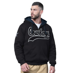 Dallas Cowboys Starter Big Shot Full-Zip Double Hoodie - Black online
