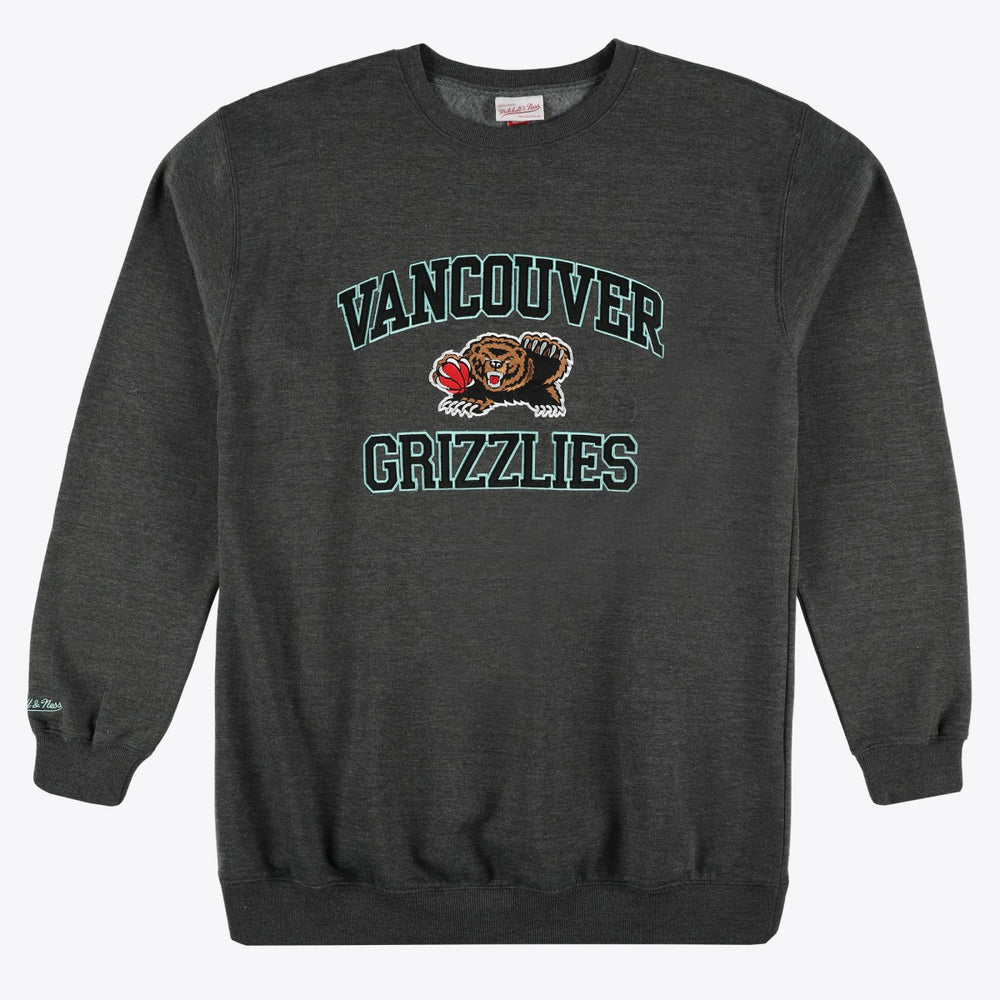 Memphis Grizzlies Hardwood Classics Big & Tall Crewneck Sweatshirt - Heather Charcoal shop