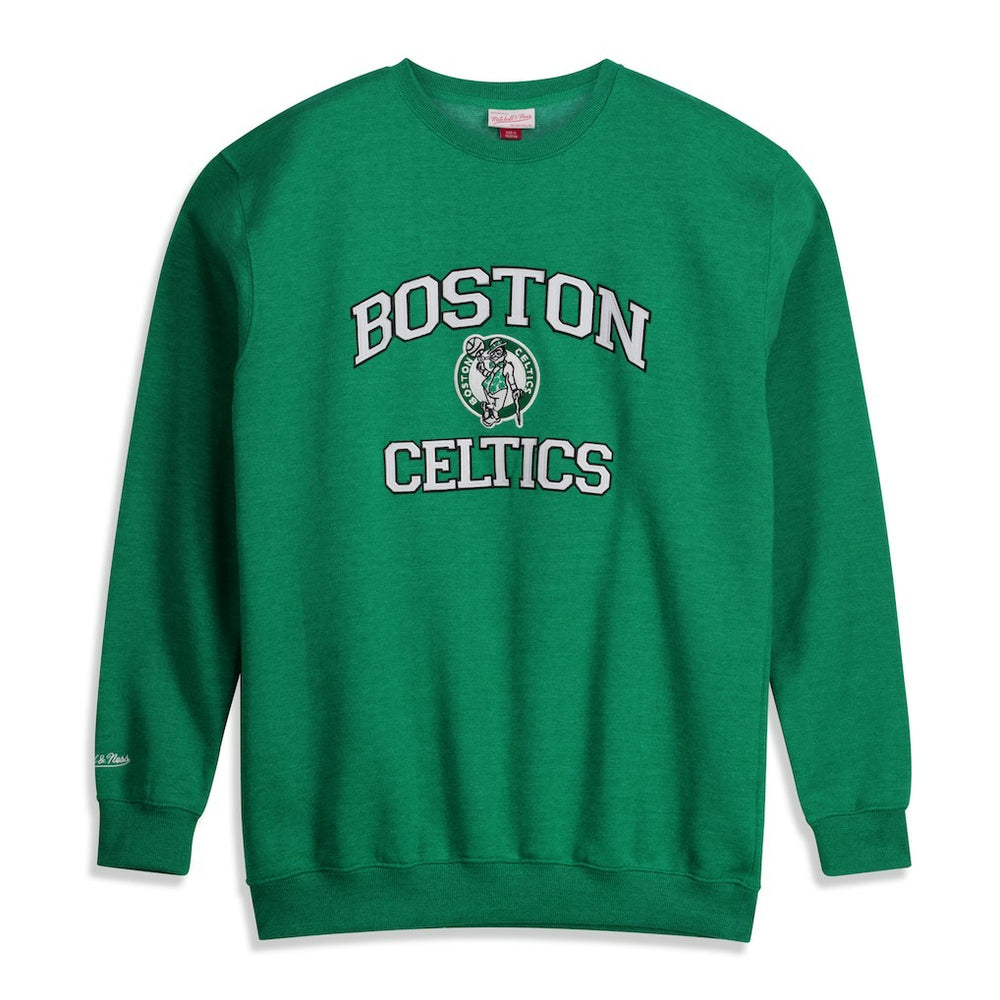 Boston Celtics Hardwood Classics Big & Tall Crewneck Sweatshirt - Heather Kelly Green for sale