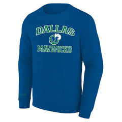 Dallas Mavericks Hardwood Classics Big & Tall Crewneck Sweatshirt - Heather Blue for sale