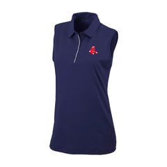 Boston Red Sox Women's Tend The Ball Sleeveless Polo Navy