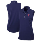 Cleveland Guardians Women's Tend The Ball Sleeveless Polo Navy