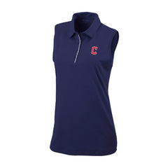 Cleveland Guardians Women's Tend The Ball Sleeveless Polo Navy