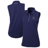 Milwaukee Brewers Women's Tend The Ball Sleeveless Polo Navy