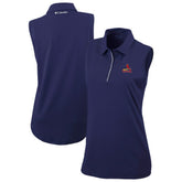 St. Louis Cardinals Women's Tend The Ball Sleeveless Polo Navy
