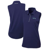 Seattle Mariners Women's Tend The Ball Sleeveless Polo Navy
