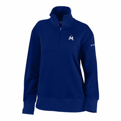Minnesota Twins Women's Birchwood Hills Quarter-Zip Pullover Navy