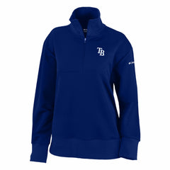 Tampa Bay Rays Women's Birchwood Hills Quarter-Zip Pullover Navy