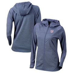 Washington Nationals Women's Half Shot Full-Zip Hoodie Navy