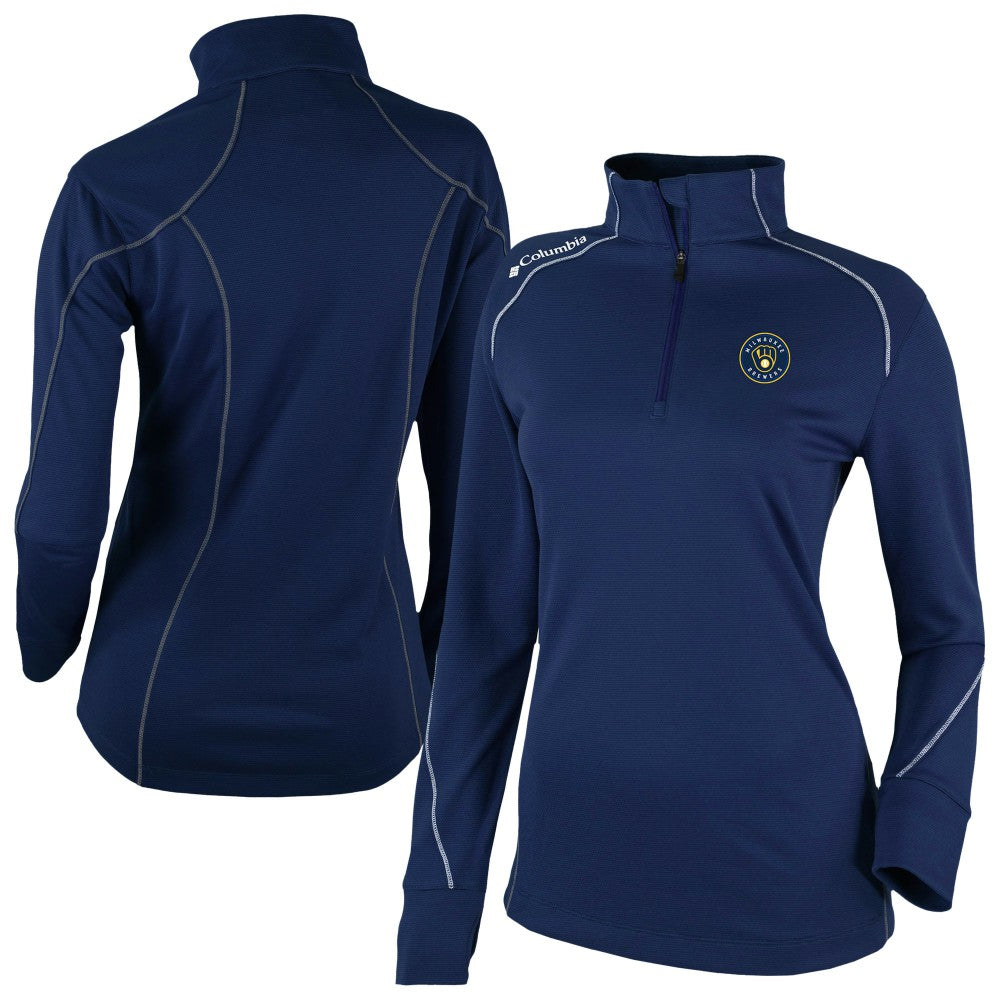 Milwaukee Brewers Women's Shotgun 2.0 Quarter-Zip Pullover Navy