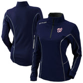 Washington Nationals Shotgun Quarter-Zip Top Navy