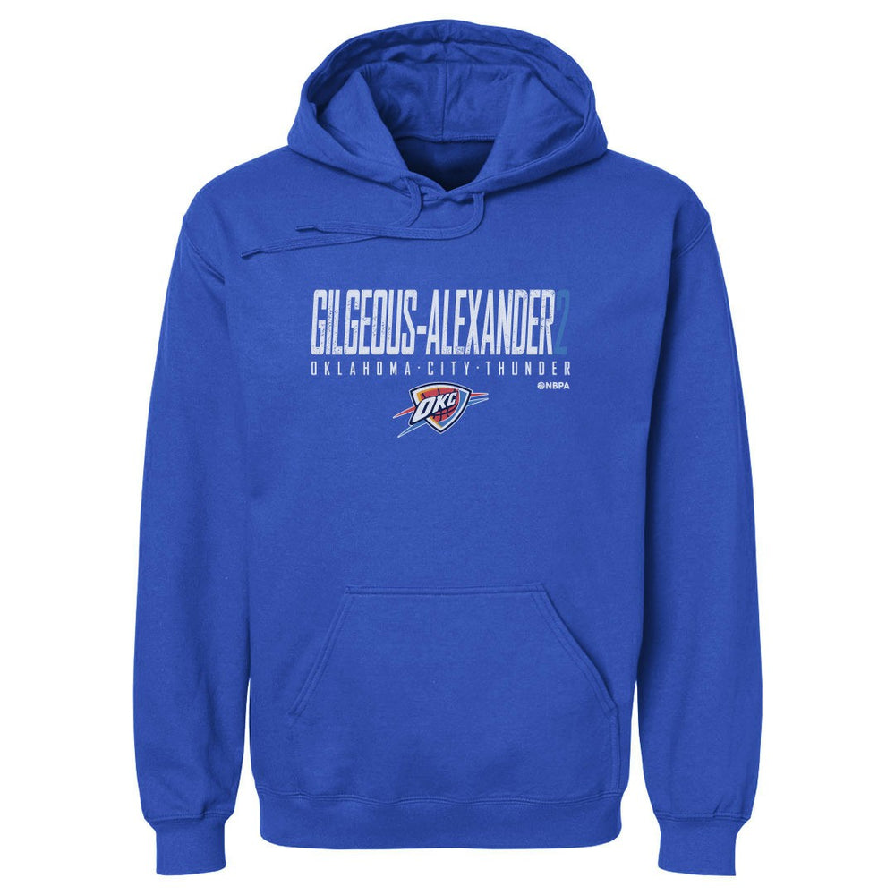 Shai Gilgeous-Alexander Oklahoma City Thunder 500 Level Elite Pullover Hoodie - Blue discount