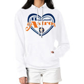 Houston Astros G-III 4Her by Carl Banks Women's Double Heart Fleece Pullover Hoodie White