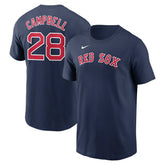Kristian Campbell Boston Red Sox Fuse Name & Number T-Shirt Navy