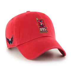 Alexander Ovechkin Washington Capitals '47 895 Most Goals of All Time Clean Up Adjustable Hat - Red Hats