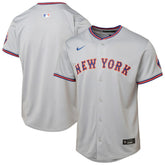 New York Mets Youth Road Limited Jersey Gray