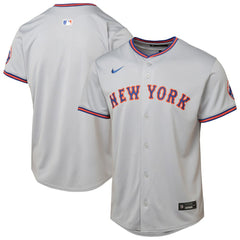 New York Mets Youth Road Limited Jersey Gray