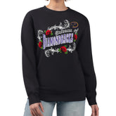 Arizona Diamondbacks G-III 4Her by Carl Banks Women's Retro Roses Fleece Pullover Sweatshirt Black