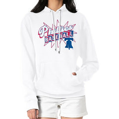 Philadelphia Phillies Starter Women's Drive-In Pullover Hoodie White