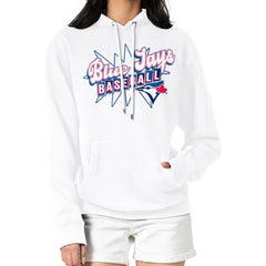 Toronto Blue Jays Starter Women's Drive-In Pullover Hoodie White