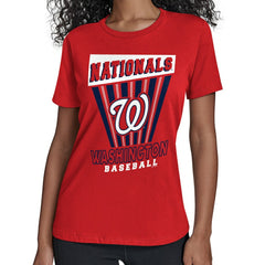 Washington Nationals Starter Women's Poster Print T-Shirt Red