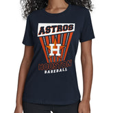 Houston Astros Starter Women's Poster Print T-Shirt Navy